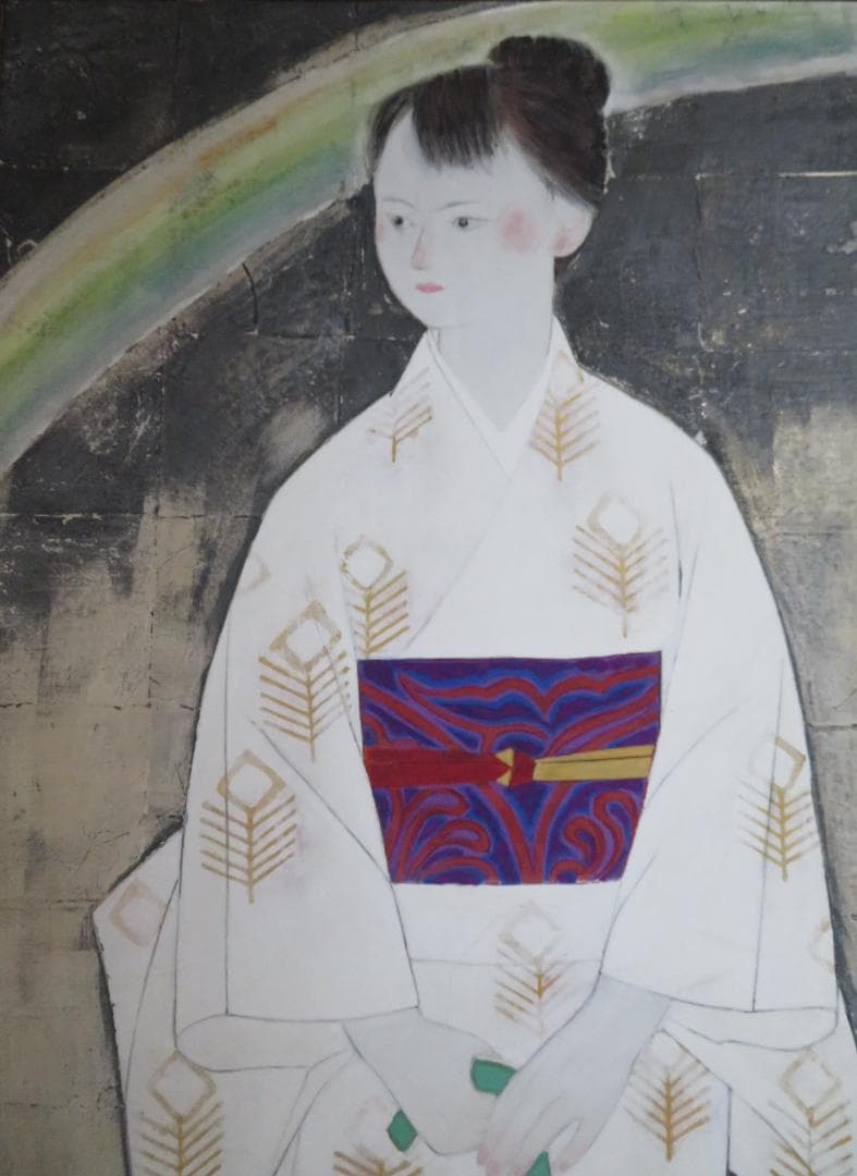 mimeian様専用神田三千枝「虹」 日本美術院特待院展出品作品 師：安田