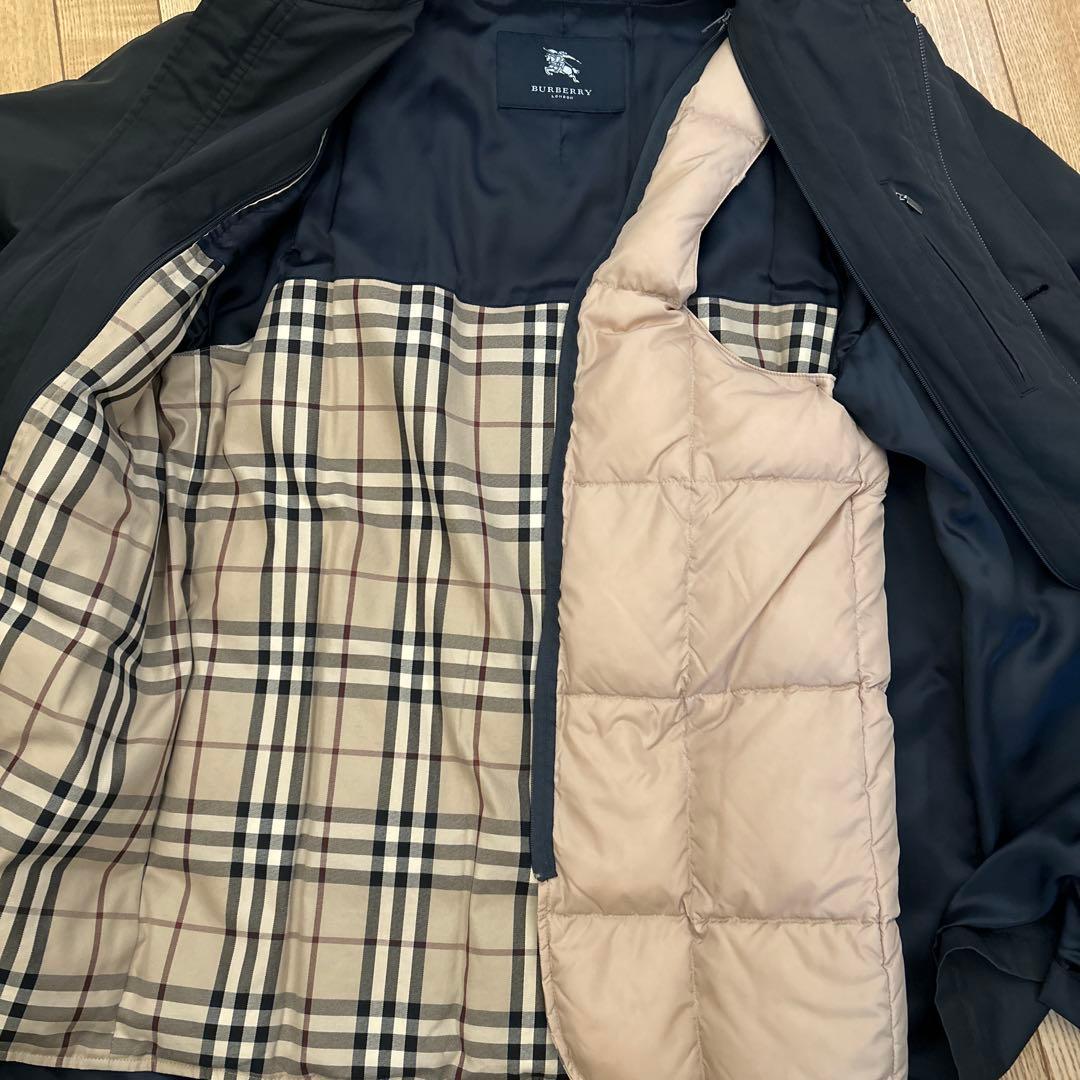 最終値引き BURBERRY LONDON ネイビーコート サイズM Burberry LONDON