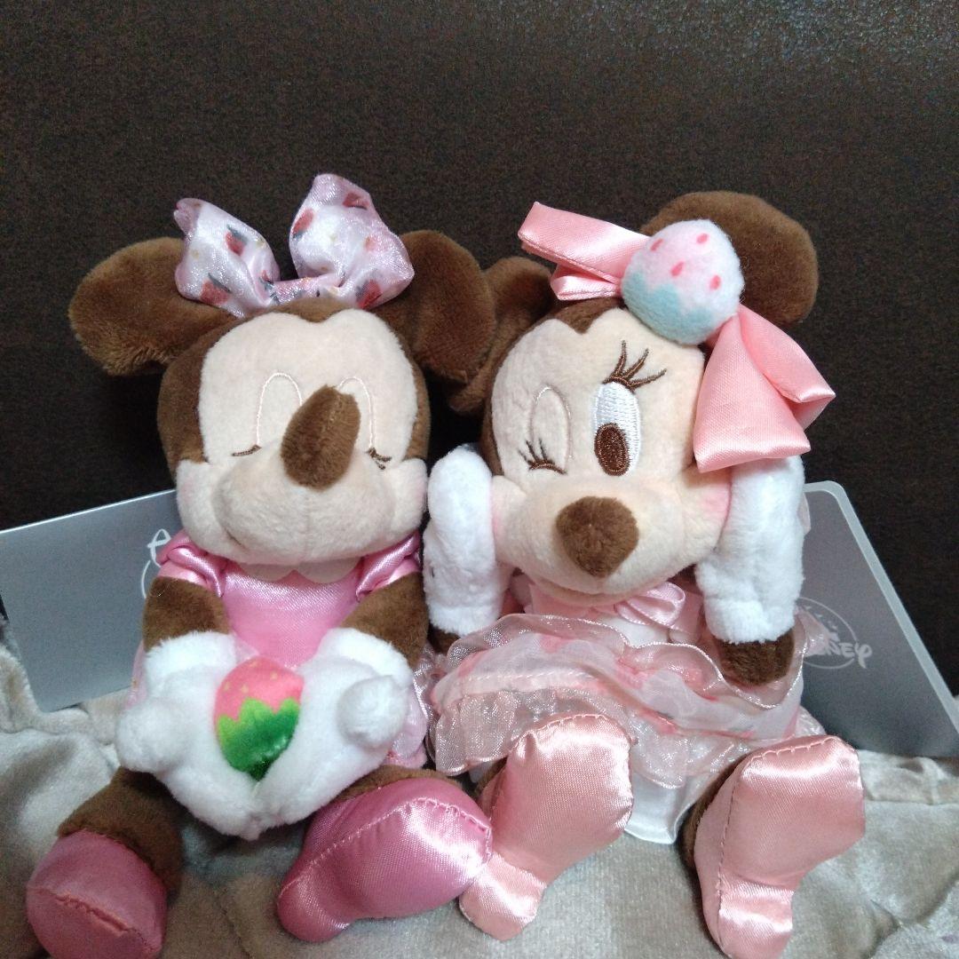 ディズニーストア ストロベリーコレクション ミニー ぬいぐるみキー