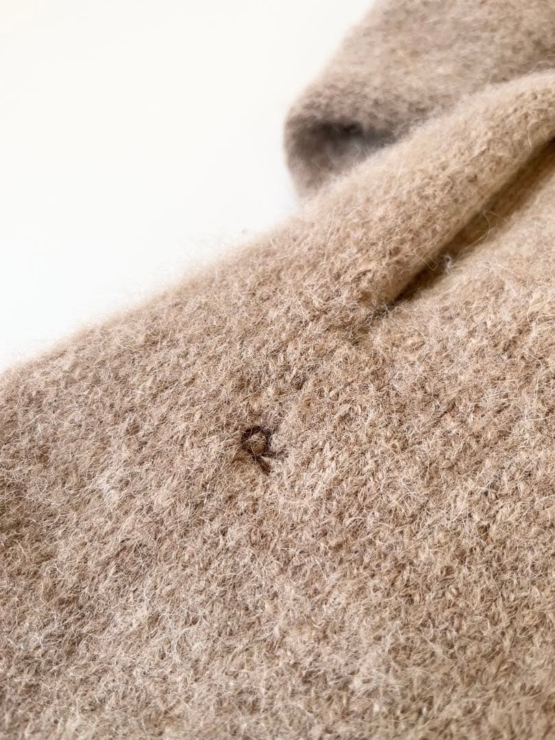 45R 定価7.5万 アルパカ縮繊フードコート ロング丈 F R刺繍 - メルカリ