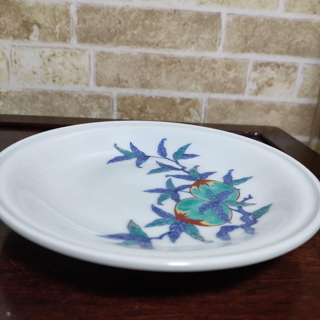 美品】有田焼 人間国宝 十三代 今泉今右衛門 桃絵飾皿 - メルカリ