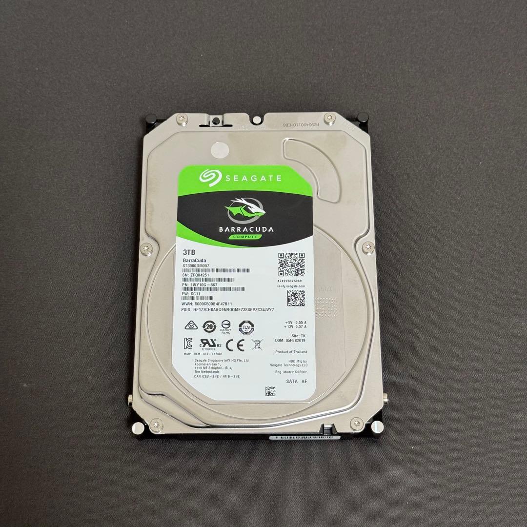 WD Red HDD 2TB 2個、SEAGATE HDD 3TB セット - 外付けハードディスク