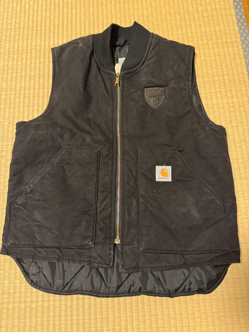 【希少】90s カーハート USA製 ダックベスト ブラック 星タグ 腰ゴム L 腰ゴム］90's USA製 carhartt”カーハート”ダック ベスト | Rico clothing