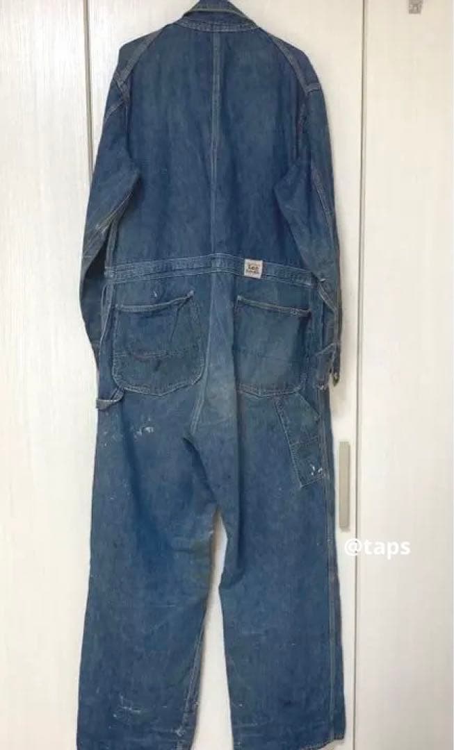 30s〜Lee リーユニオンオールズハウスマークタグ デニムオールインワン