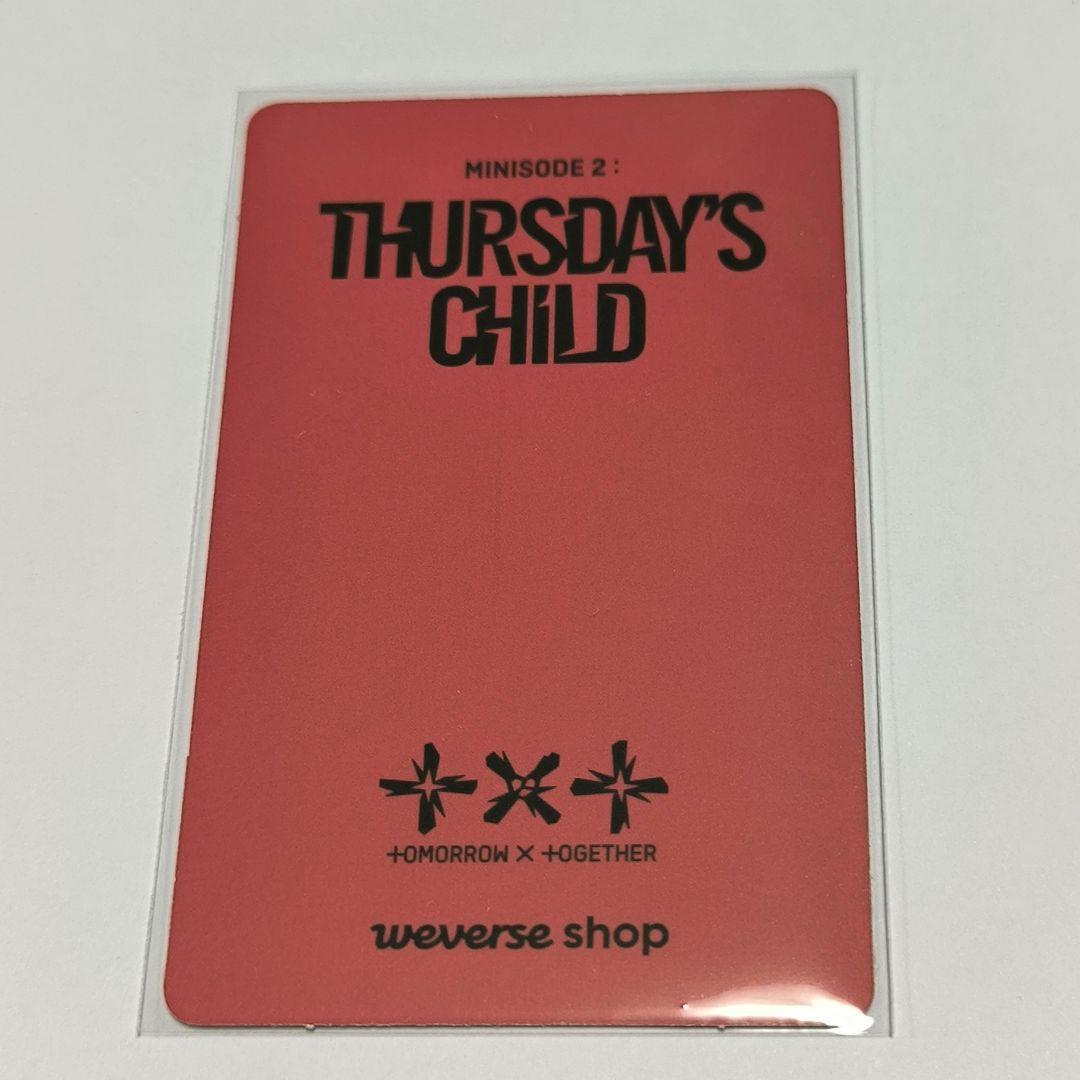 TXT Thursday's Child weverse トレカ スビン - メルカリ