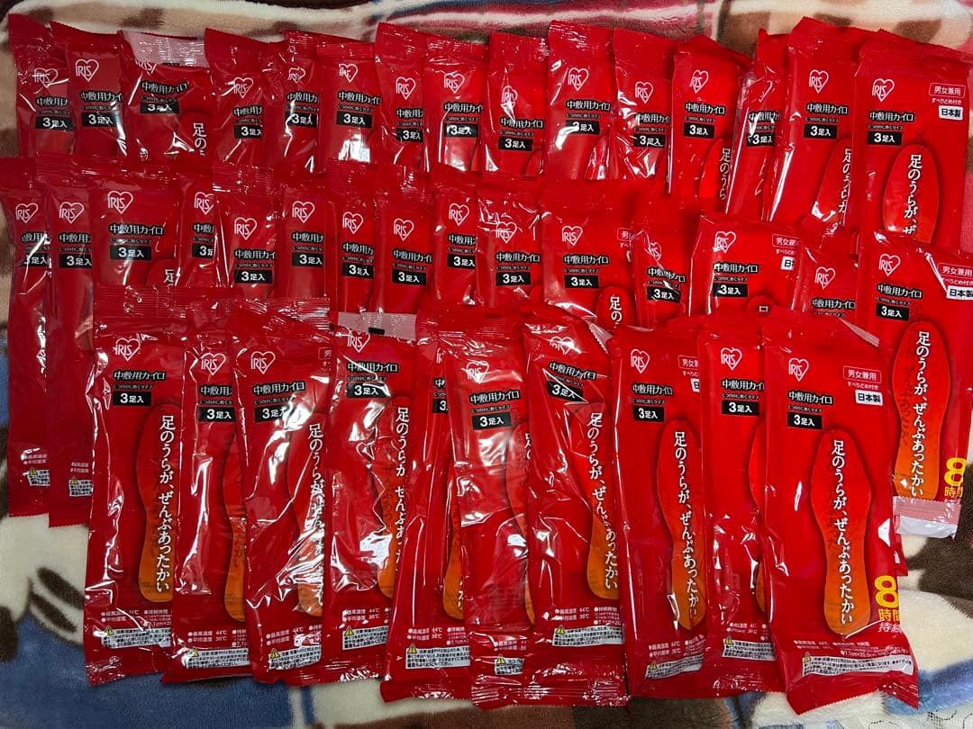 アイリス　中敷き用カイロ40袋まとめ　足用 中敷き用カイロ Mサイズ 24個セット 7288334 │アイリスオーヤマ公式