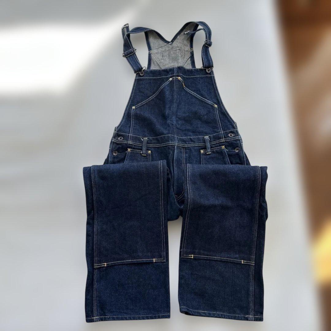 アイアンハートメンズデニム　オーバーオール IRON HEART/アイアンハート】21ozセルビッチデニム ダブルニー