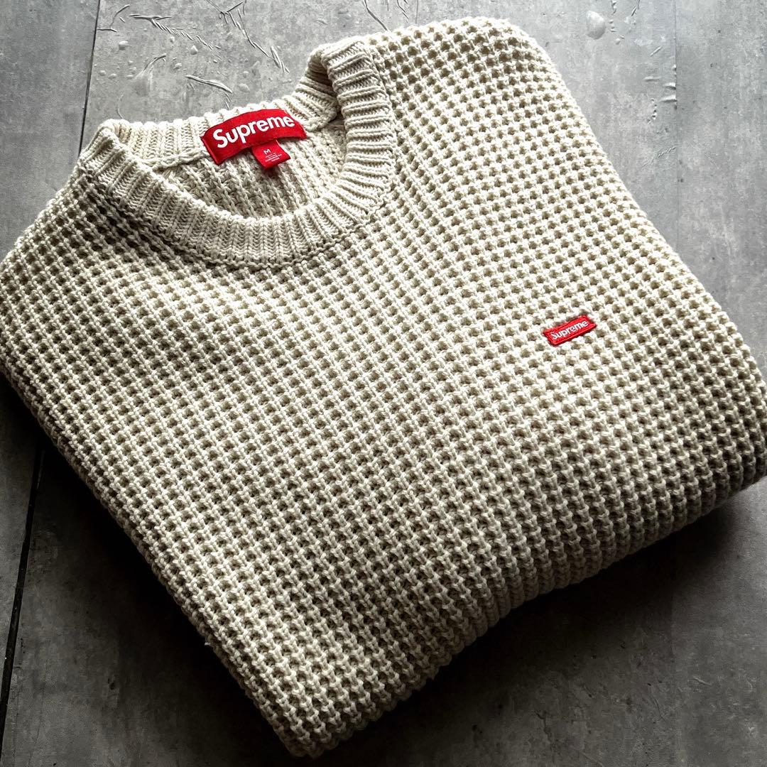 24fw美品 Supreme Waffle Small Box Sweater - メルカリ