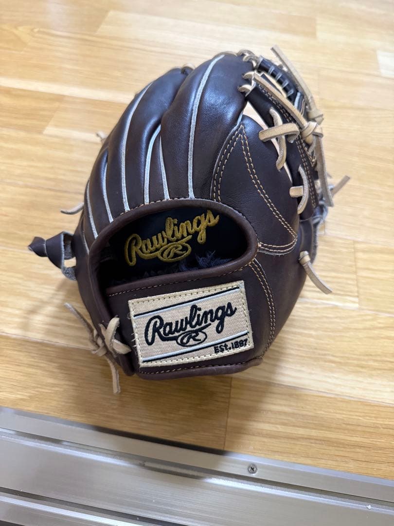Rawlings 軟式グローブ ダークブラウン 新品】 ローリングス 軟式グローブ / 内野手用 無料型付け (Rawlings