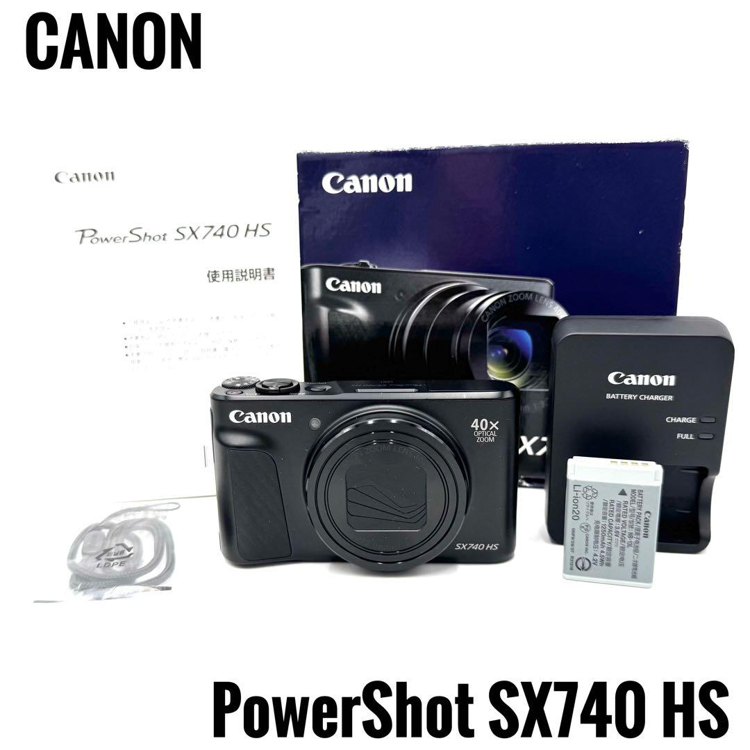 ほぼ未使用 Canon PowerShot SX740 HS ブラック キャノン Amazon.com : Canon PowerShot SX740 HS Digital Camera (Black