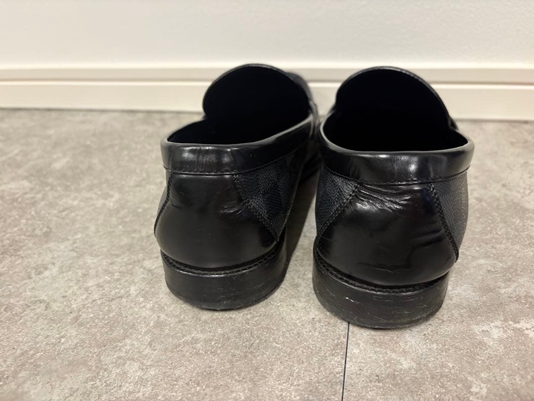 ルイ・ヴィトン メジャーローファー LVロゴ ダミエ 27.5cm