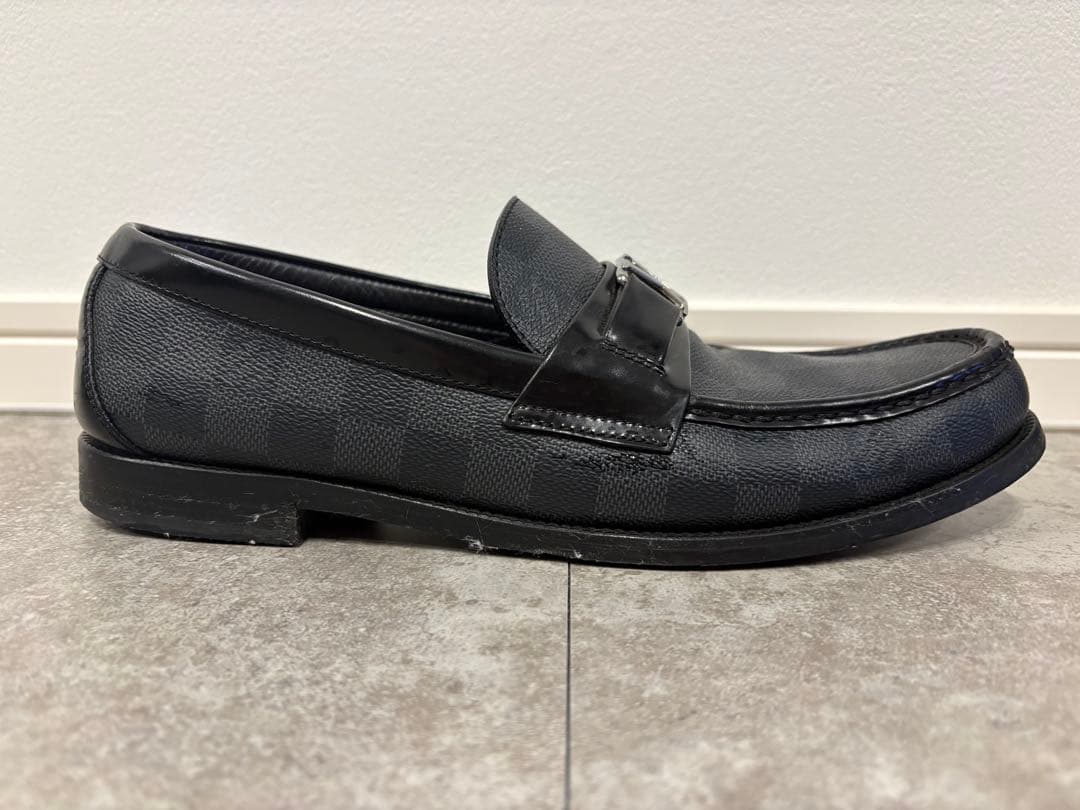 ルイ・ヴィトン メジャーローファー LVロゴ ダミエ 27.5cm