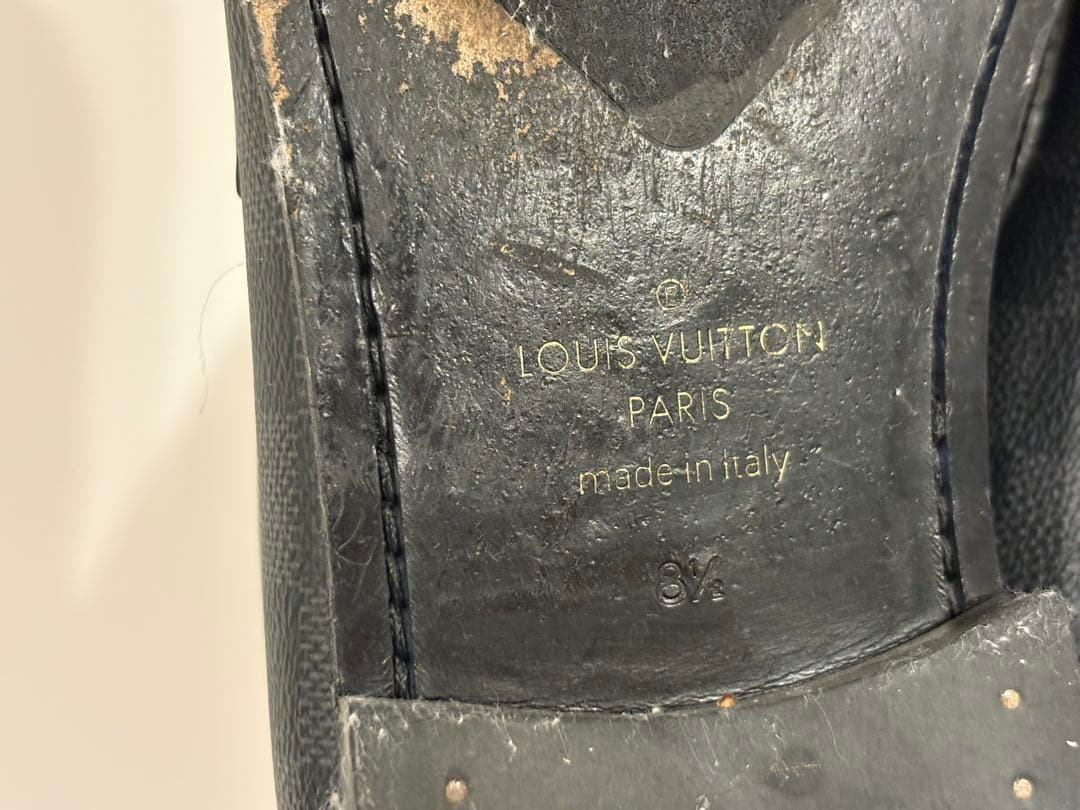 ルイ・ヴィトン メジャーローファー LVロゴ ダミエ 27.5cm