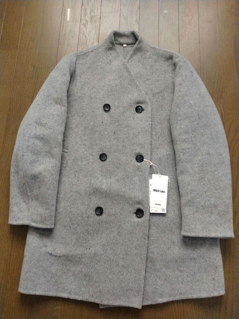 MUJILABO カシミヤ混 ノーカラーコート - メルカリ