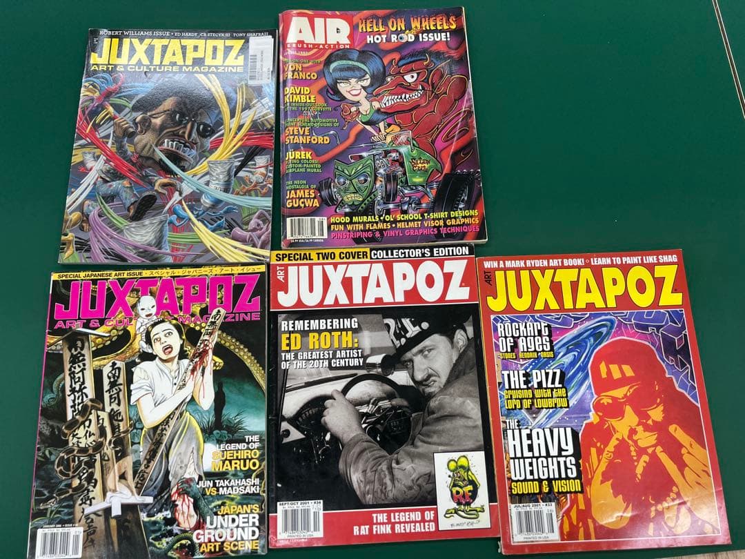 JUXTAPOZ ピンストライプ　丸尾末広　エドロス　ロバートウィリアムス