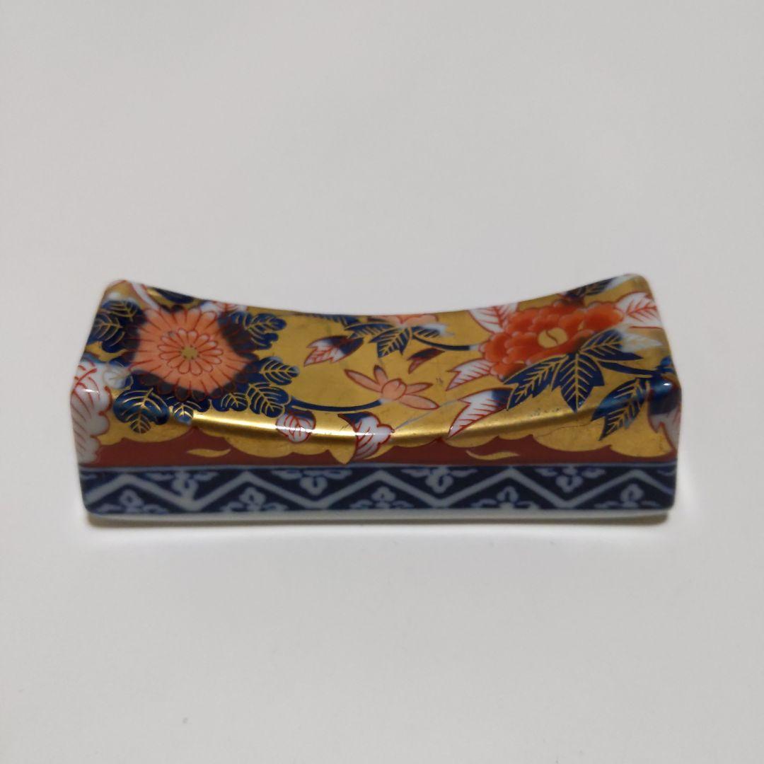 有田焼 其泉作 極錦金彩古伊万里 箸置 五客 共箱付 - メルカリ