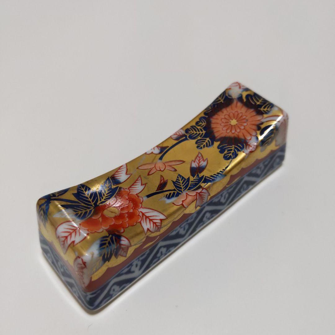 有田焼 其泉作 極錦金彩古伊万里 箸置 五客 共箱付 - メルカリ