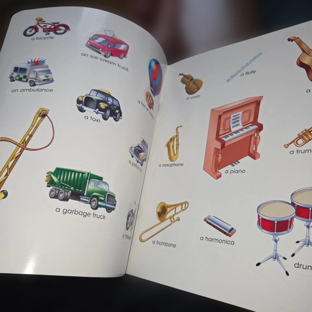 未使用】dwe ステッカーブック My big book of words - メルカリ