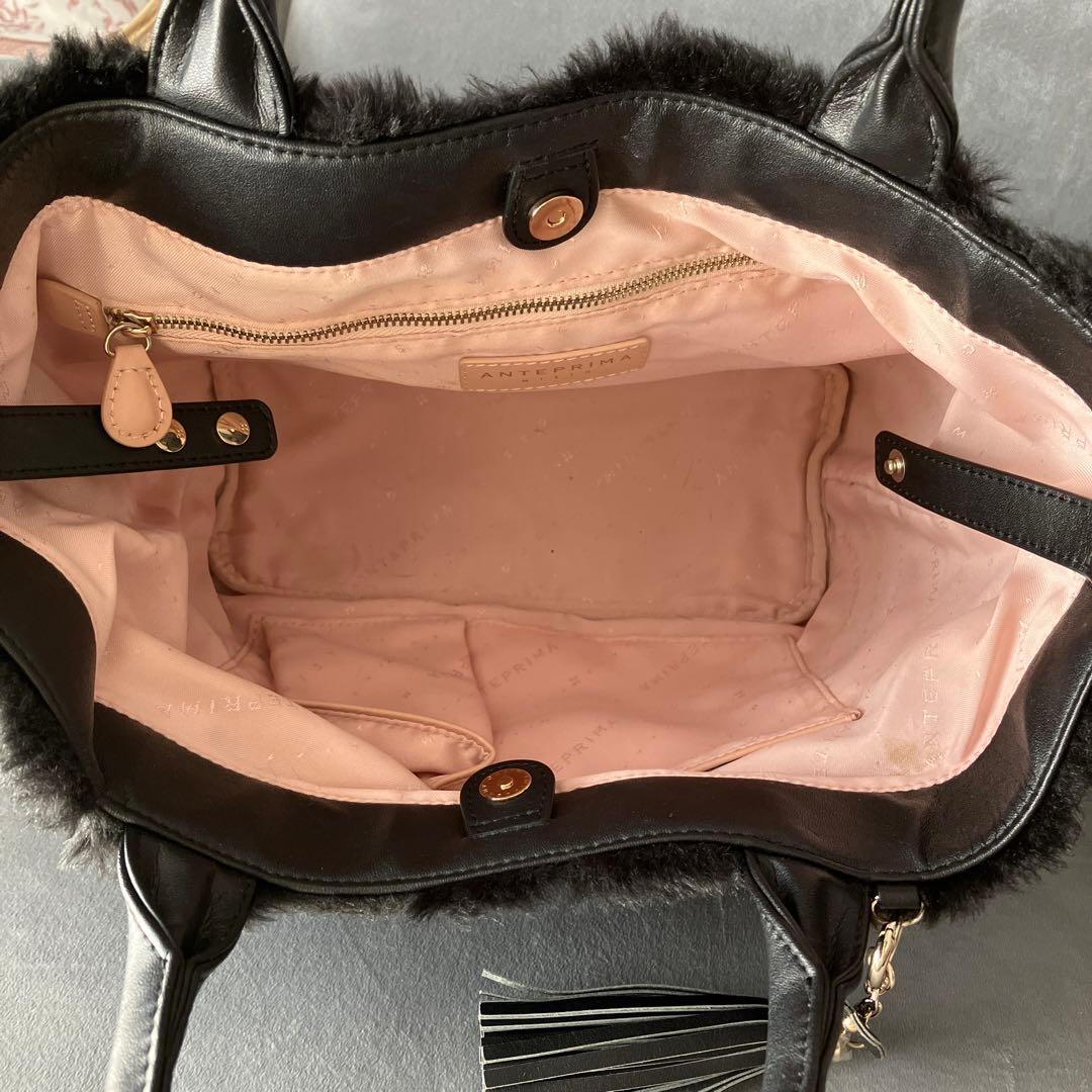 アンテプリマミスト フェイクファー ハンドバッグ タッセル付き - メルカリ