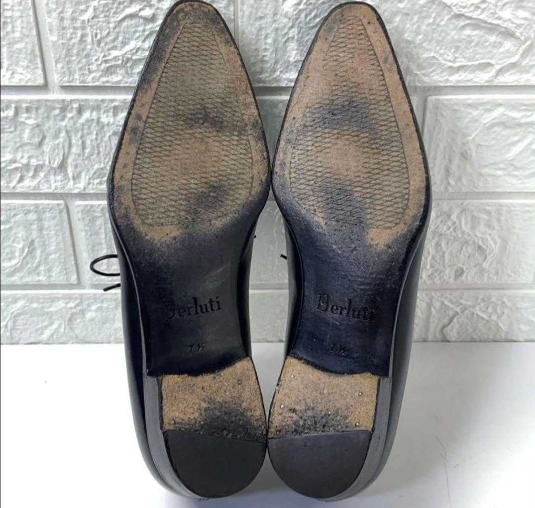 ベルルッティ⭐︎アレッサンドロ71/2ブラックパティーヌ／ホールカット
