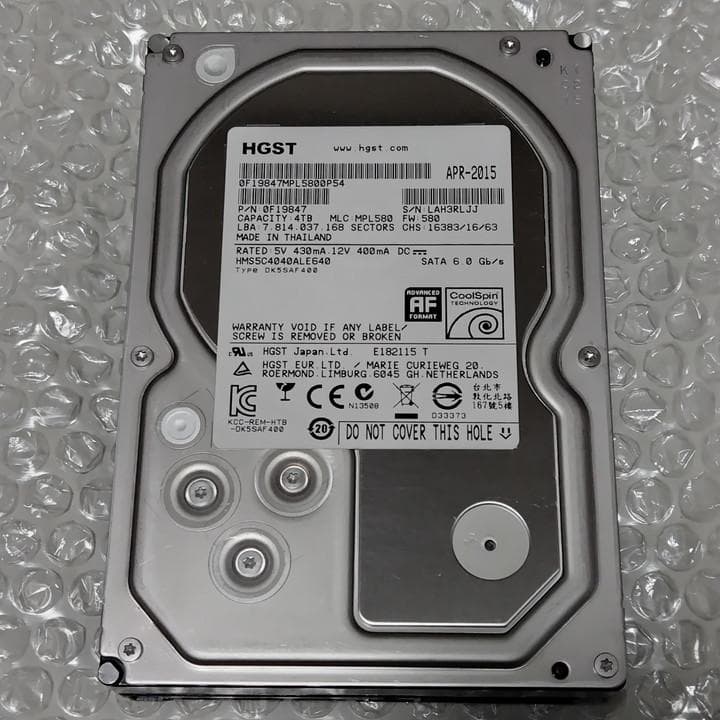 HGST 3.5インチ HDD 4TB - メルカリ