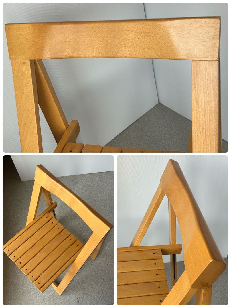 ヴィンテージ 木製フォールディングチェア ルーマニア 折り畳み椅子