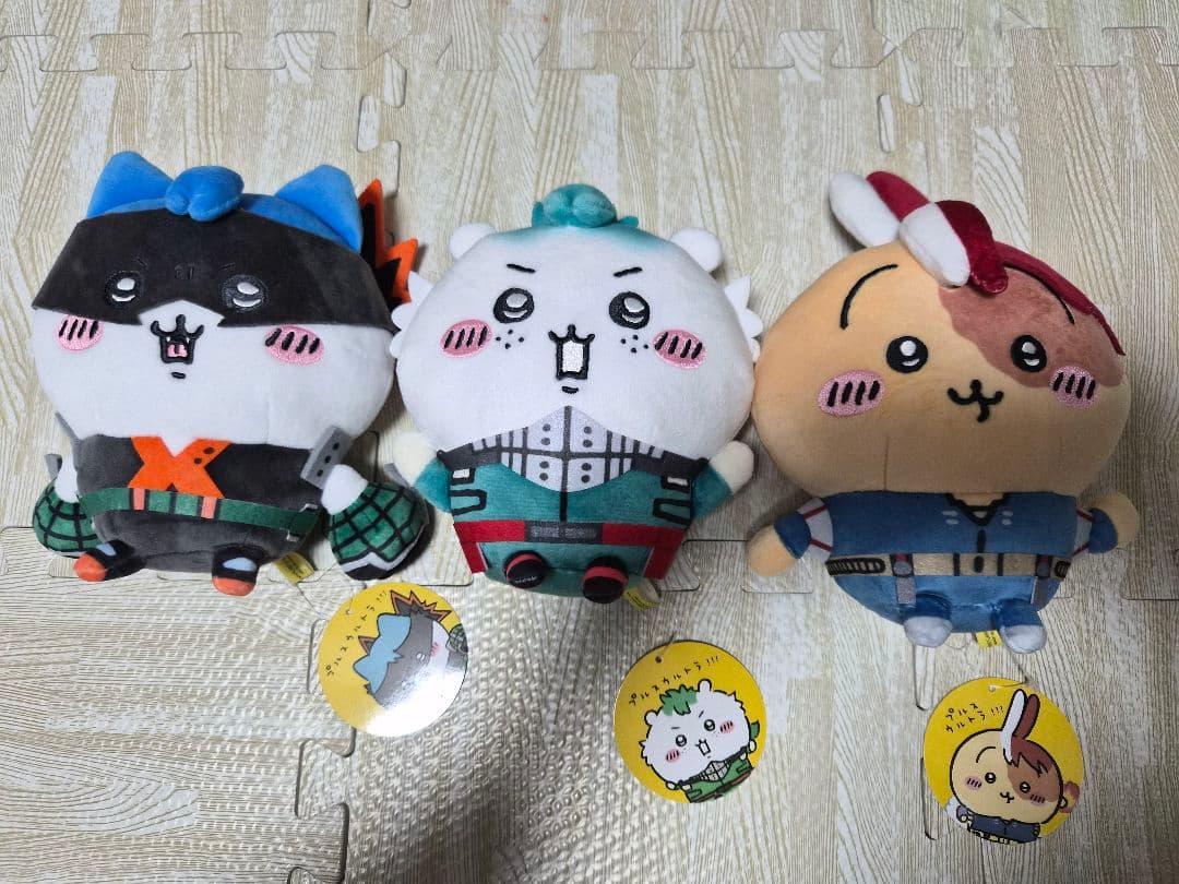 ちいかわ ヒロアカ ぬいぐるみS 3体セット - メルカリ