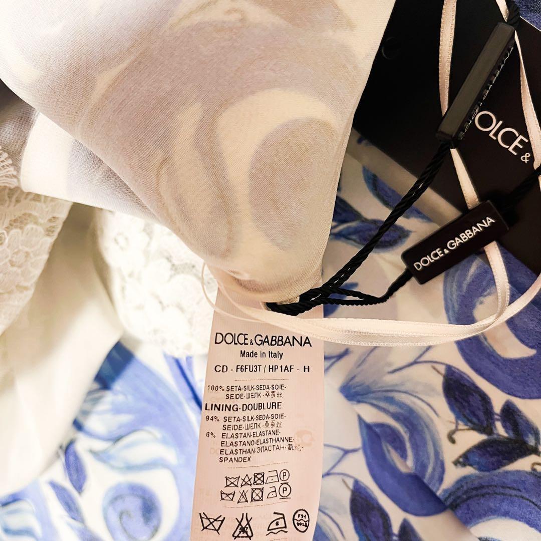 タグ付 近年 ドルチェ&ガッパーナ マジョリカ ワンピース ブルー