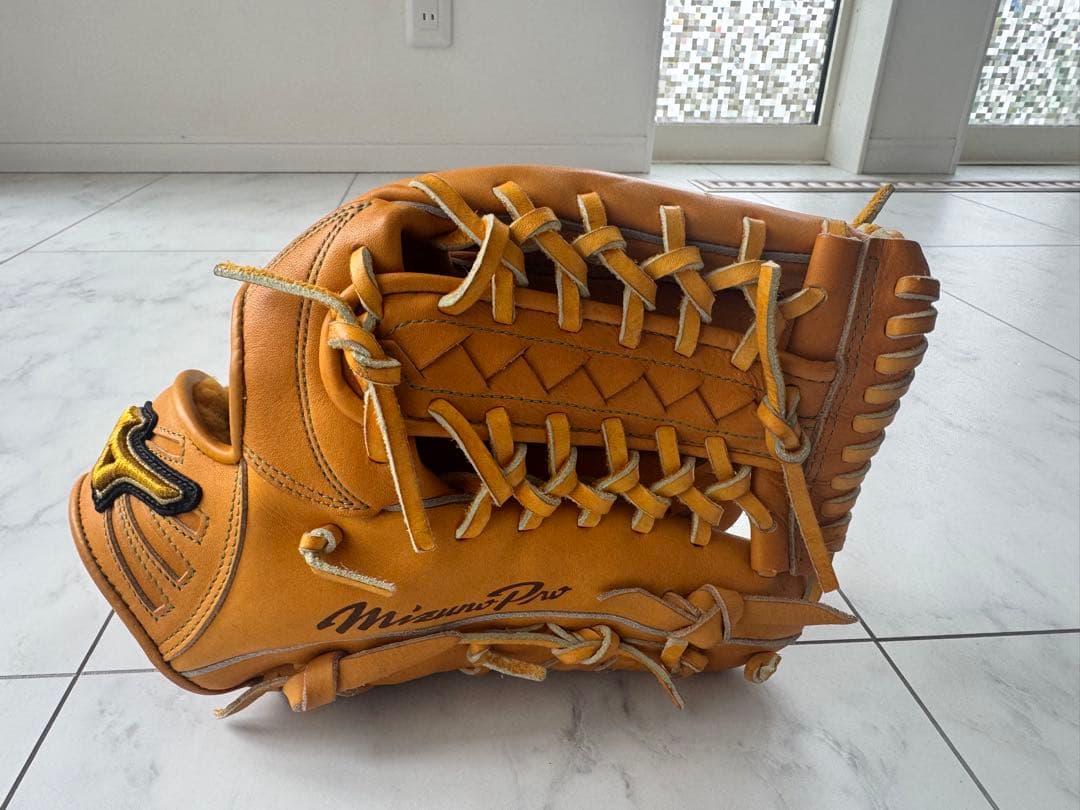 Mizuno Pro 野球グローブ ブラウン Mizuno Pro ミズノプロ 硬式グローブ 外野用 長野モデル 日本製 波賀