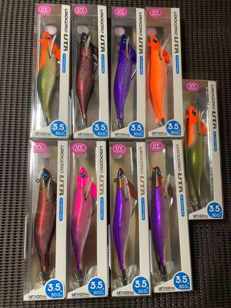 ウロコロUTR！3.5号9本！6カラー！ティップランに！ダートマックスtr