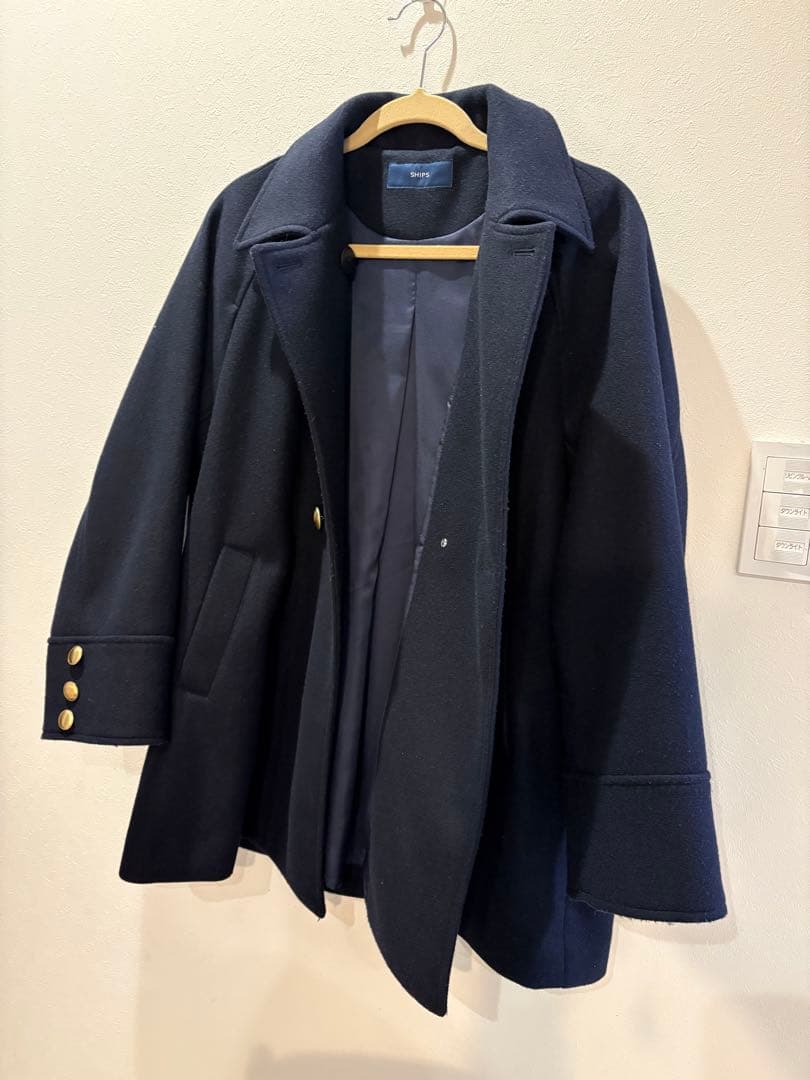 SHIPS ネイビー ピーコート SHIPS（シップス） ピーコート pコート 「WEB限定」「手洗い可能