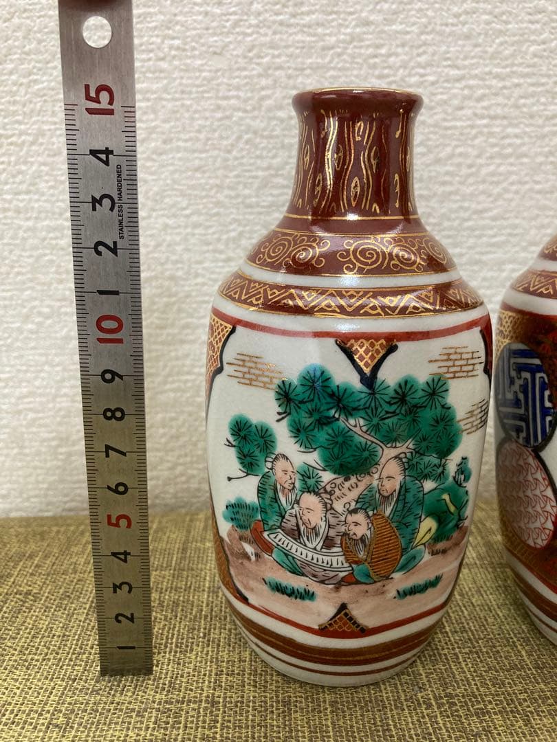 九谷焼 九谷庄三 徳利 陶器 2点 - メルカリ