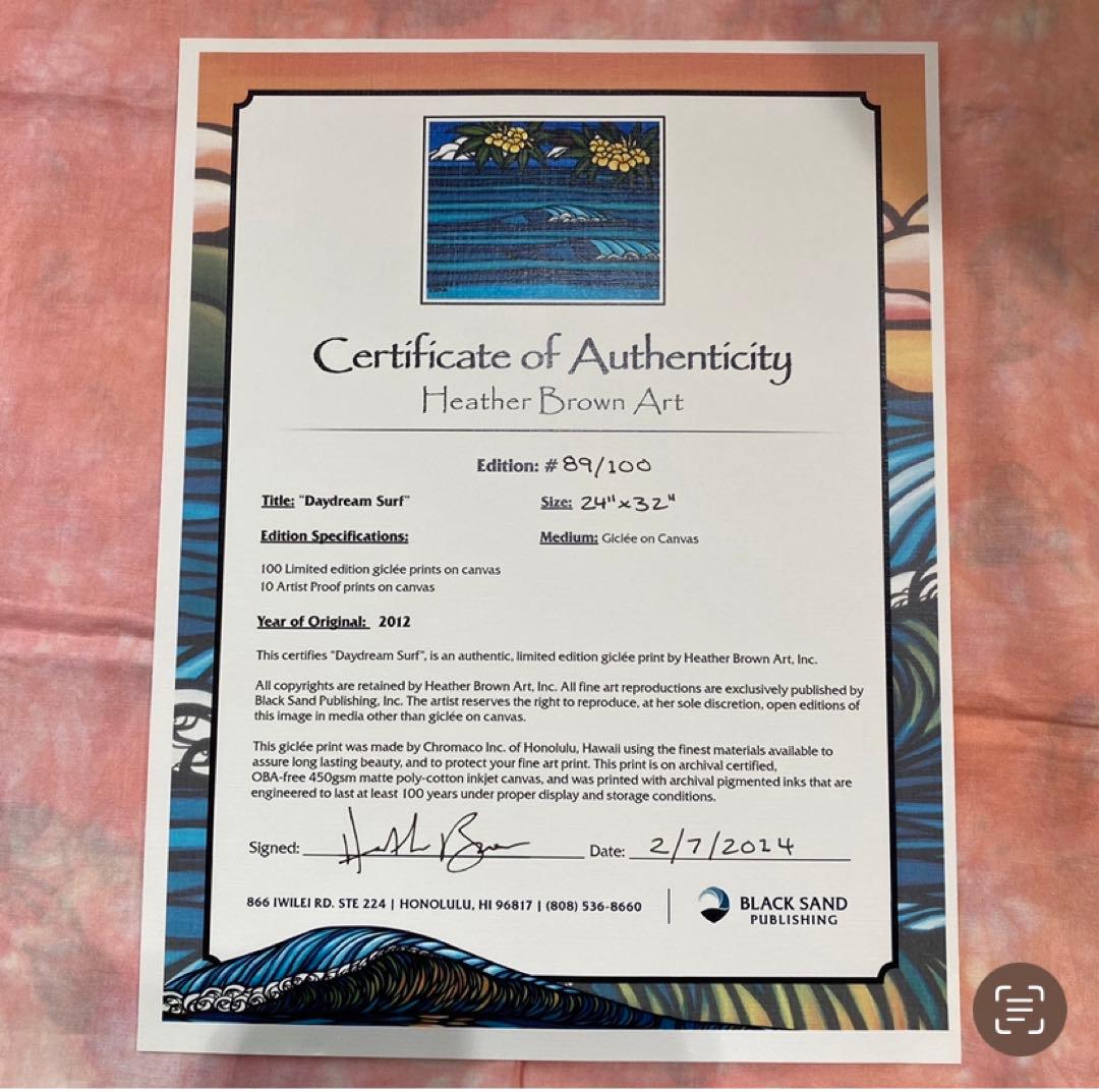 もも15メロン様】 ヘザーブラウン ジクレー版画 ハワイアン - メルカリ