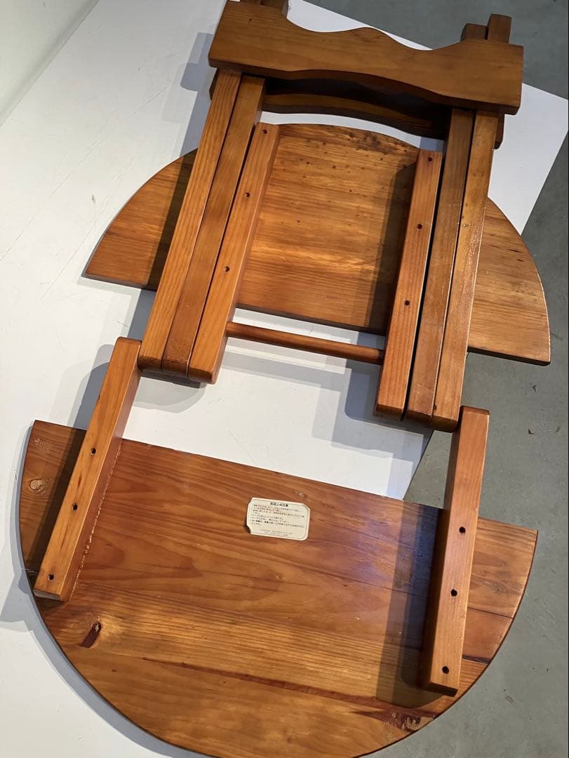 オールド フォールディング テーブル、レトロ、キャンプ、折り畳み