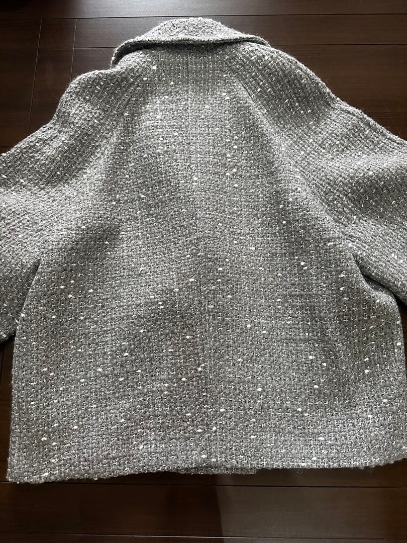 新品未使用CLANE田中みな実オーバーツイードコートグレー2サイズ