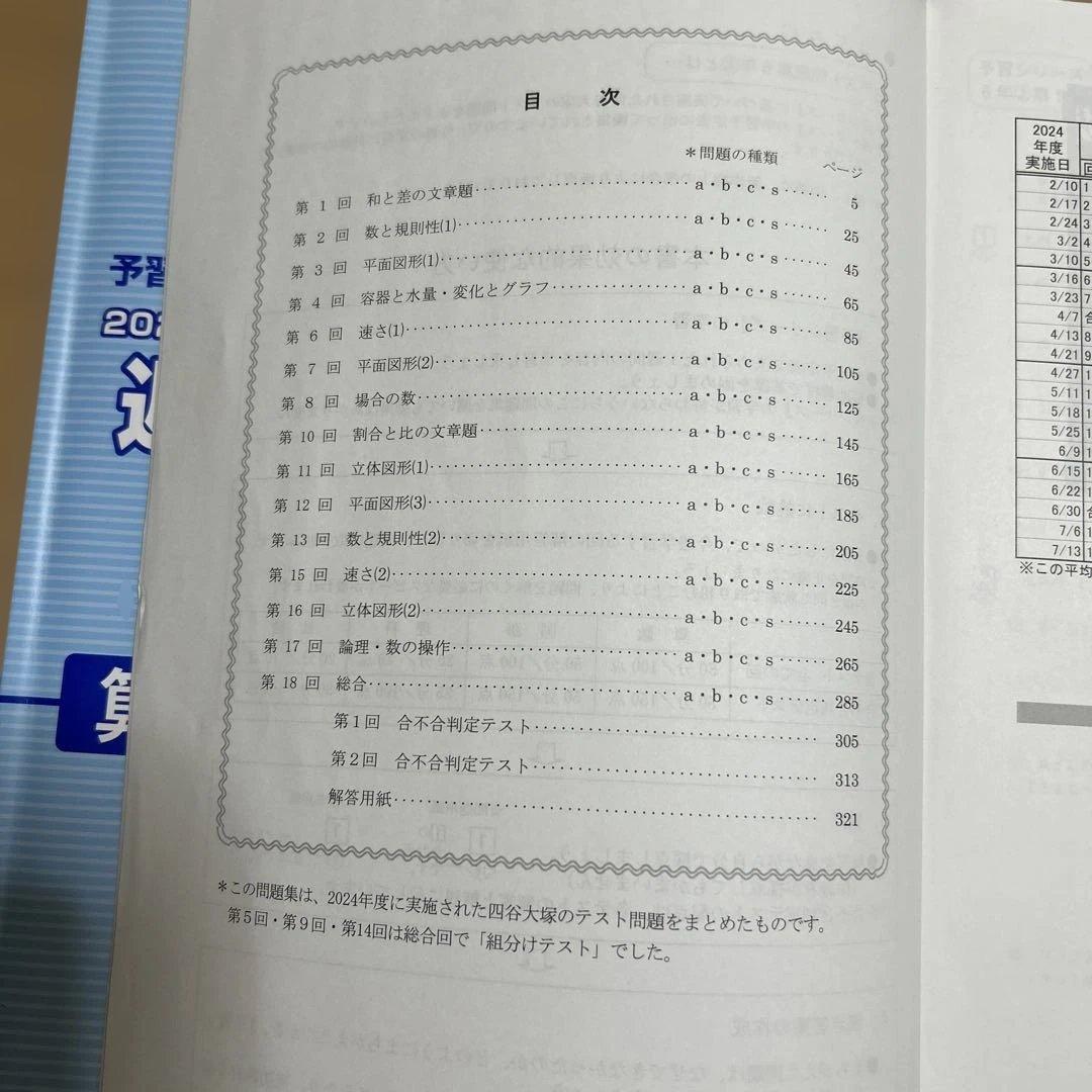 予習シリーズ 2024年度 週テスト問題集 6年上 算数 - メルカリ