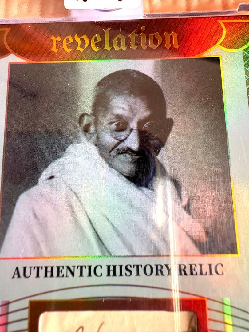 希少】ガンジー オーセンティックレリックカード 手書き部分eternal