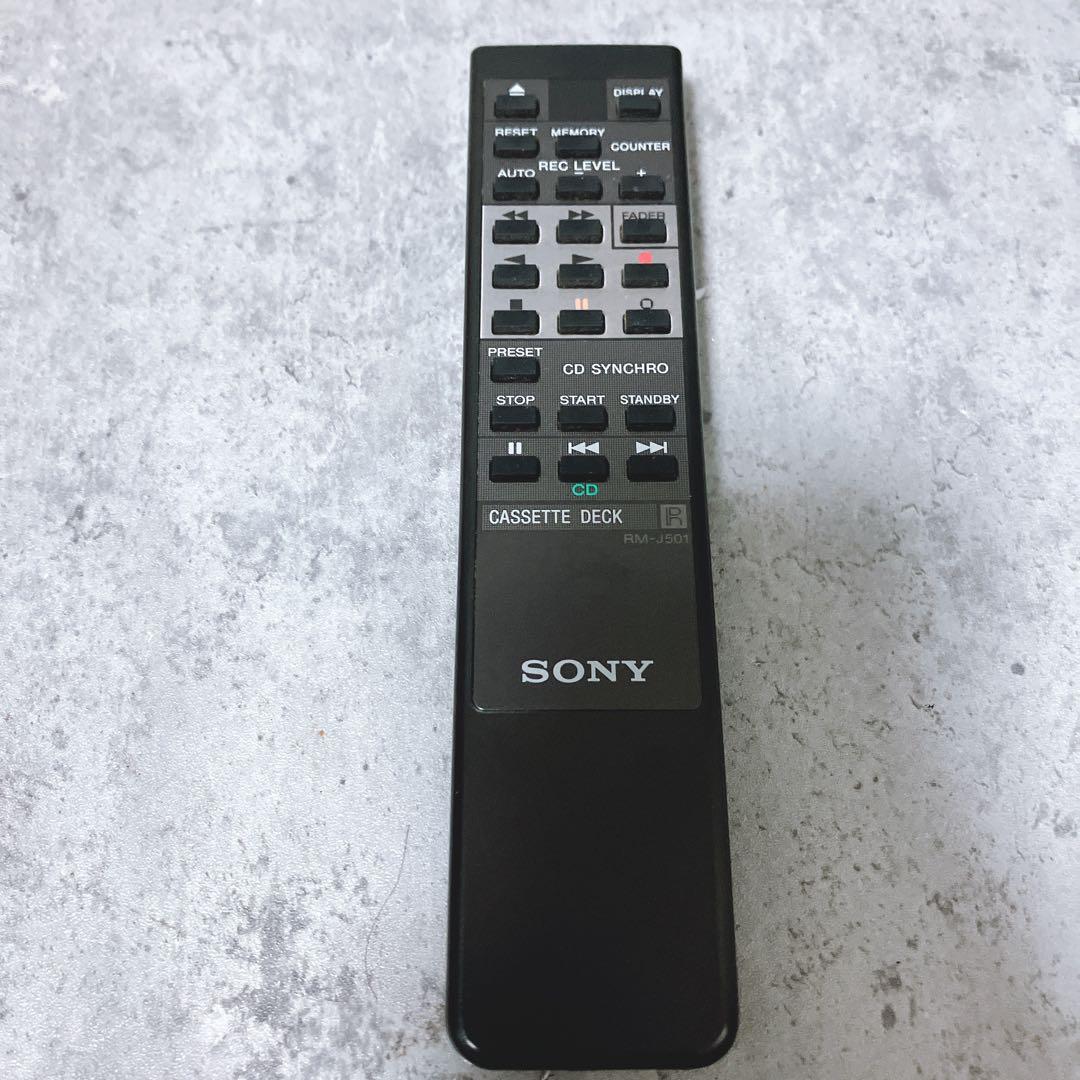 良品】SONY カセットデッキ リモコン RM-J501 - メルカリ