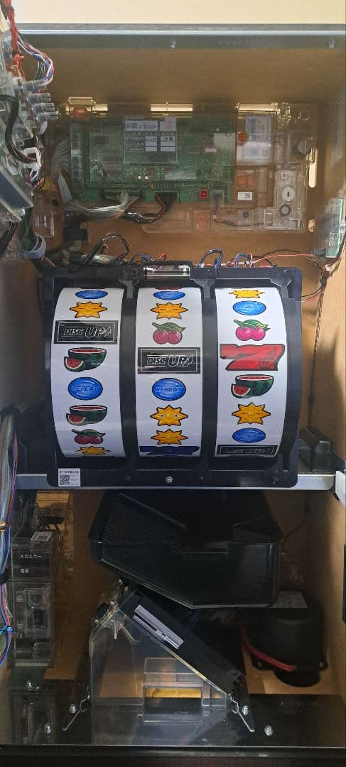 引取限定】パチスロ実機 5.9号機 ディスクアップ青パネル - メルカリ
