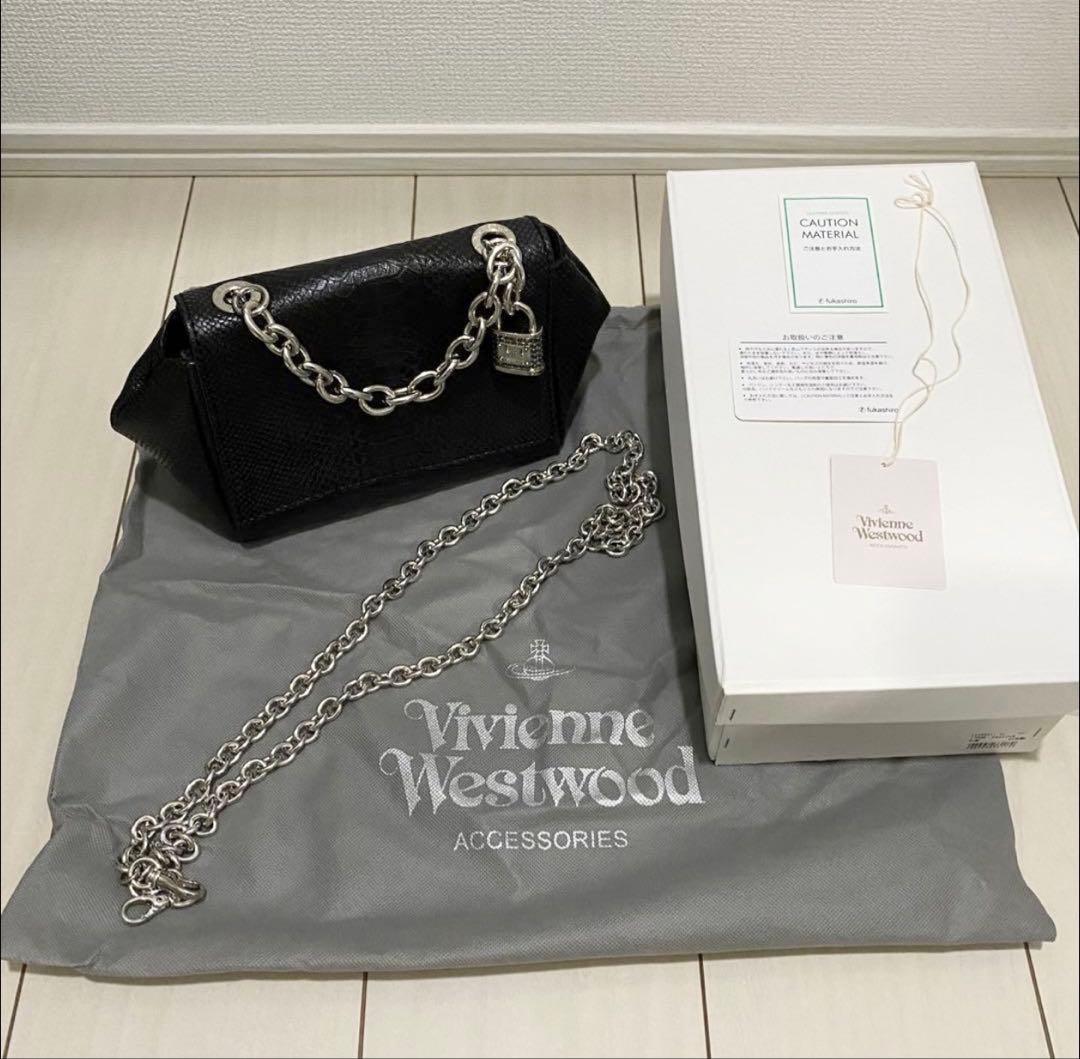 ヴィヴィアンウエストウッド パドロック南京錠 牛革バッグ 新品 日本製