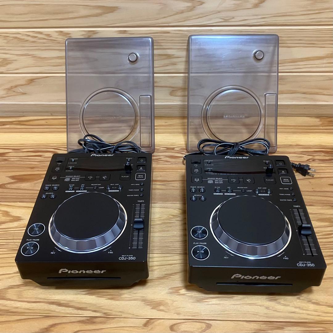 Pioneer CDJ-350 2台セット 保護カバー付き Pioneer DJ XDJ-1000MK2 ツインSET 【DECKSAVER製 本体保護カバー付属