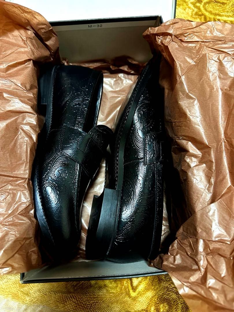 KENFORD ブラック ローファー 26.5cm ペイズリー 試着のみ 完売品