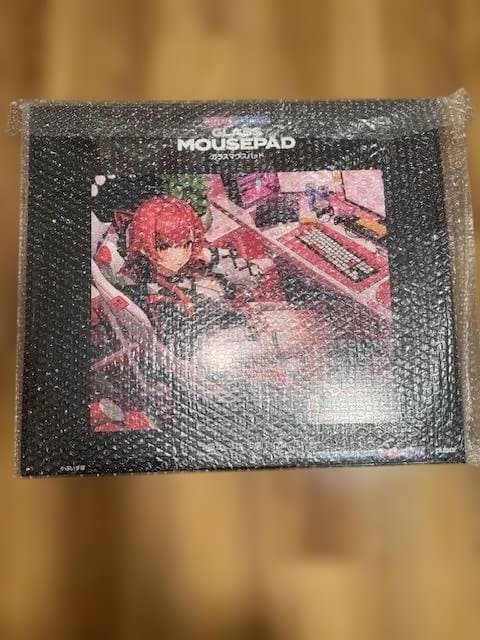 新品未開封】ぶいすぽっ！ ガラスマウスパッド 猫汰つな VSPO! GEAR