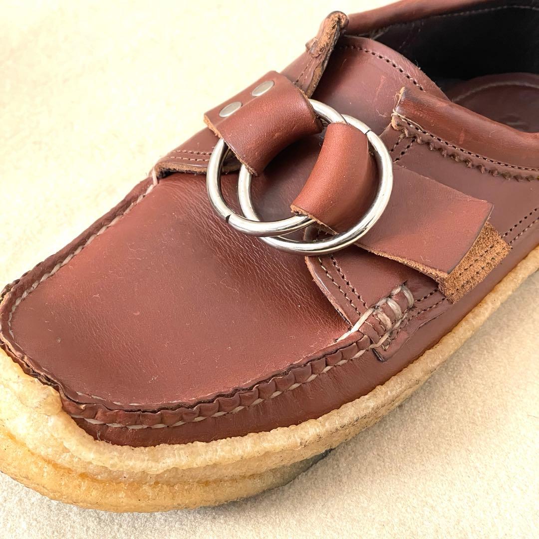 ユケテン センターリング モック モカシン レザー シューズ US8 26cm