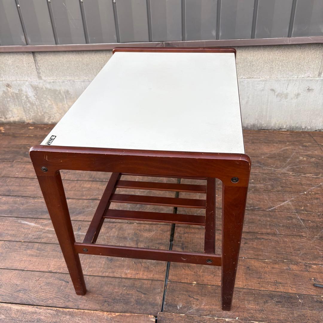 C1 オールドカリモク カリモク家具 木製 サイドテーブル コーヒー