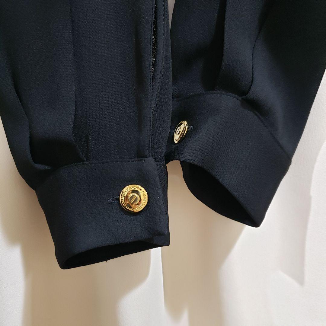 エリザベッタフランキ ワンピース シュミーズドレス スカーフ ボウタイ