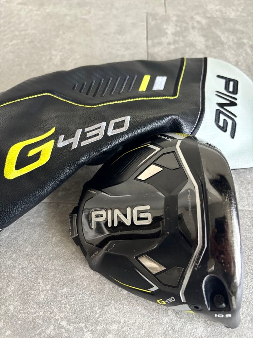 PING G430 MAXドライバー 10.5度 ヘッドカバー付き - メルカリ