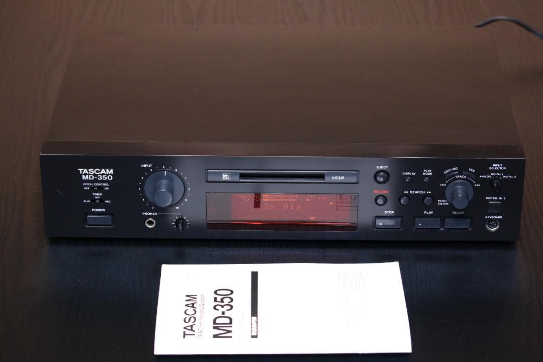 TASCAM MD-350 プロフェッショナル MDプレーヤー/レコーダー