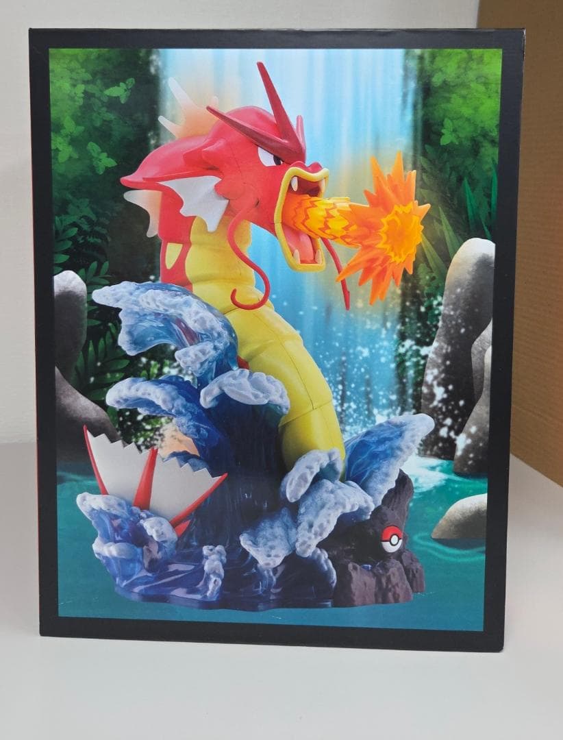 ポケモン WCS 2025 色違い赤いギャラドス デラックスフィギュア 修理完成 + なみ台座🐲🌊 #Pokemon #ポケットモンスター #暴鯉龍 #鯉魚