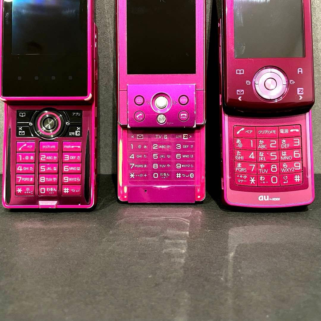 ガラケー au まとめ売り 6台 二つ折り携帯 スライド携帯 ジャンク品